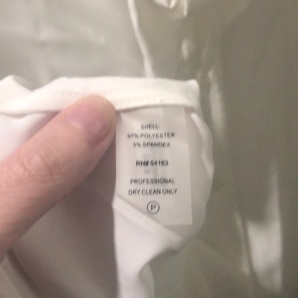 Calvin Klein neck tie bow shirt white xl - Picture 4 of 5